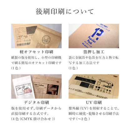「ポピュラーパック」 スタンドシリーズ わら模様 後刷印刷あり